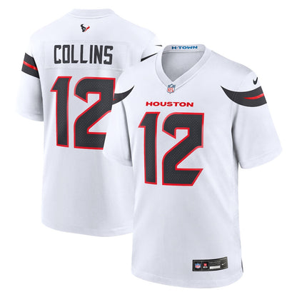 Nico Collins 12 Houston Texans Game Men Jersey - White