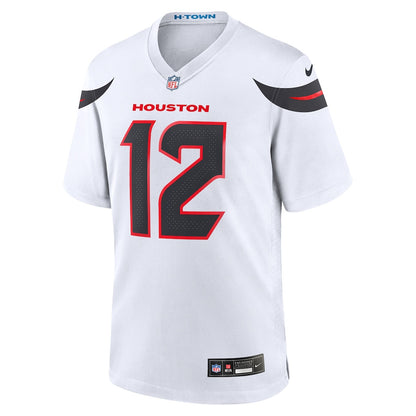 Nico Collins 12 Houston Texans Game Men Jersey - White