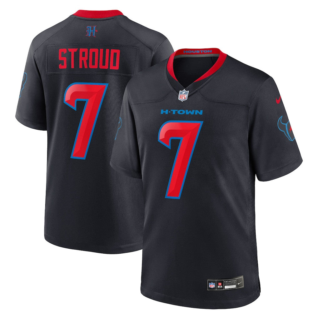 C.J. Stroud 7 Houston Texans 2nd Alternate Game Men Jersey - Navy