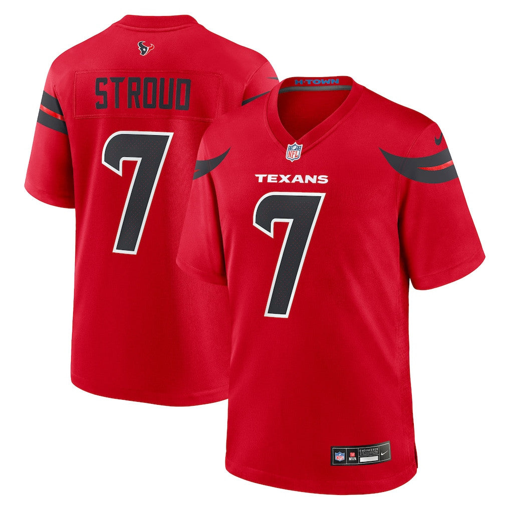 C.J. Stroud 7 Houston Texans Alternate Game Men Jersey - Red