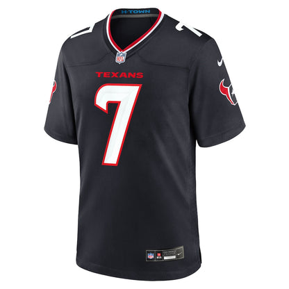 C.J. Stroud 7 Houston Texans Game Men Jersey - Navy