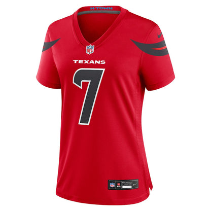 C.J. Stroud 7 Houston Texans Women's Alternate Game Jersey - Red