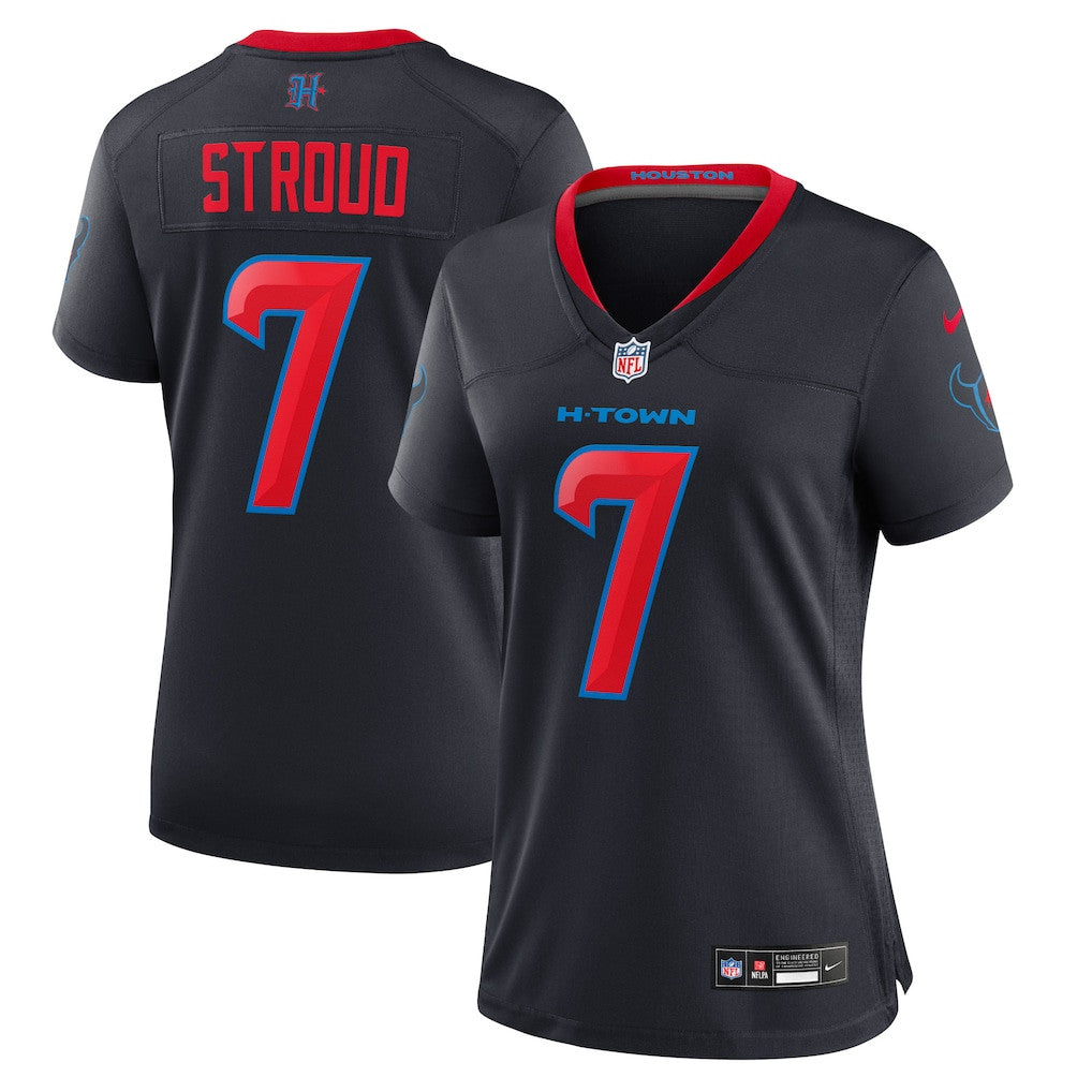 C.J. Stroud 7 Houston Texans Women's 2nd Alternate Game Jersey - Navy