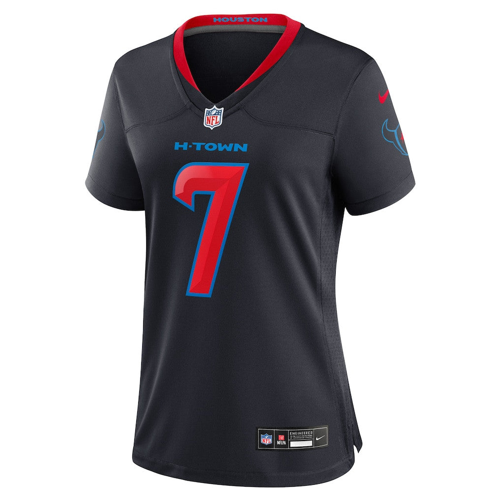 C.J. Stroud 7 Houston Texans Women's 2nd Alternate Game Jersey - Navy