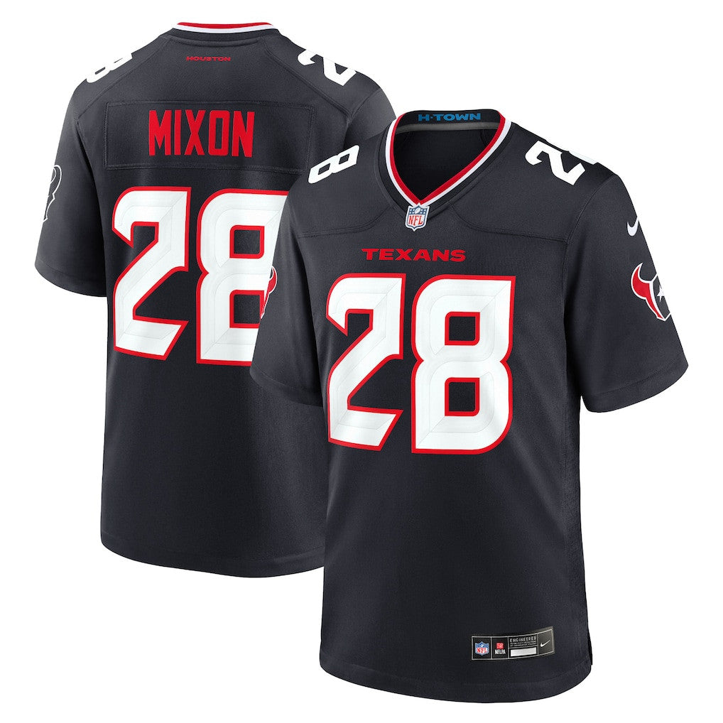 Joe Mixon 28 Houston Texans Game Men Jersey - Navy