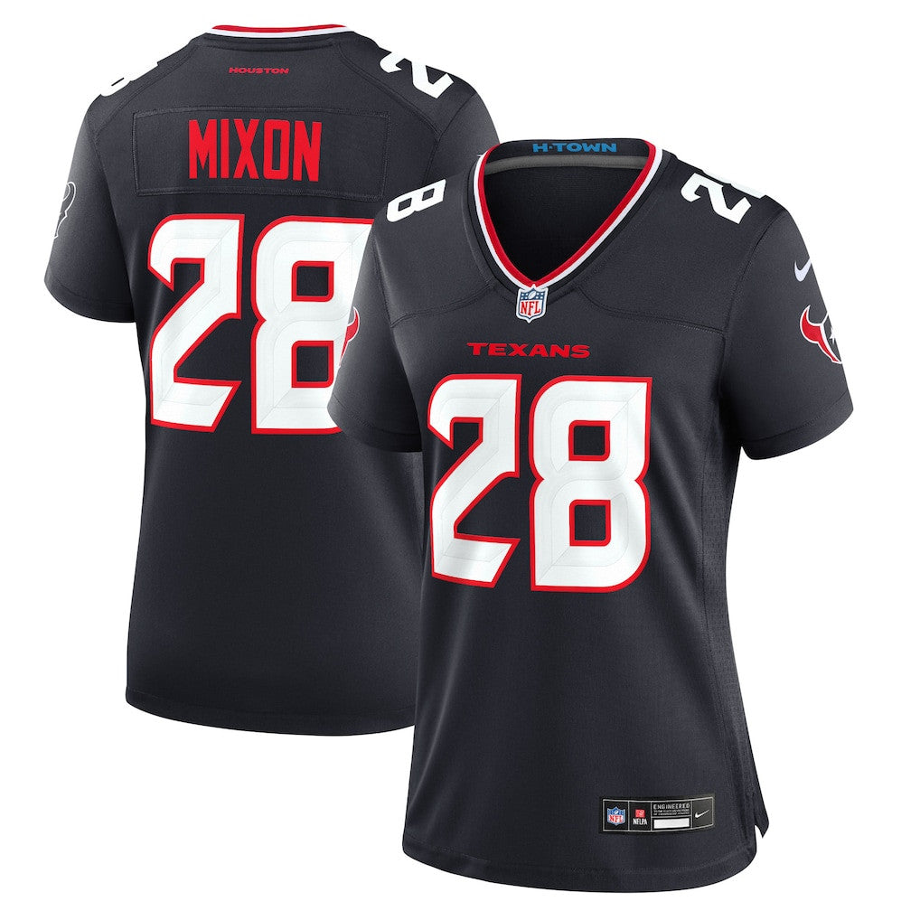 Joe Mixon 28 Houston Texans Women's Game Jersey - Navy