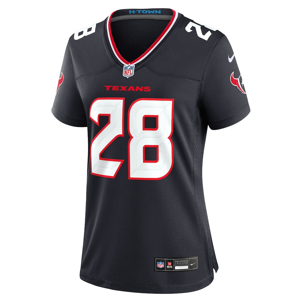 Joe Mixon 28 Houston Texans Women's Game Jersey - Navy