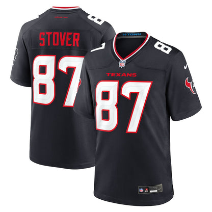 Cade Stover 87 Houston Texans Game Men Jersey - Navy