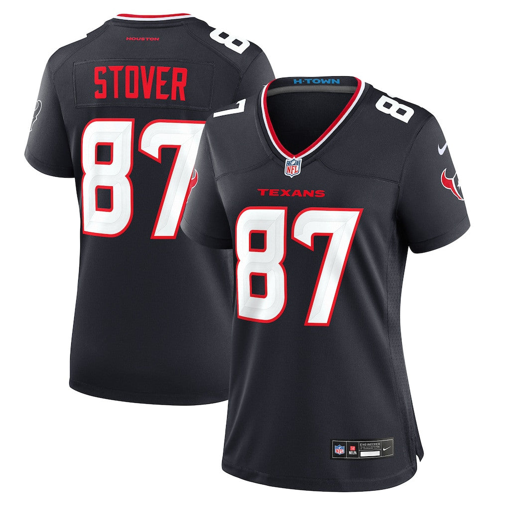 Cade Stover 87 Houston Texans Women's Game Jersey - Navy