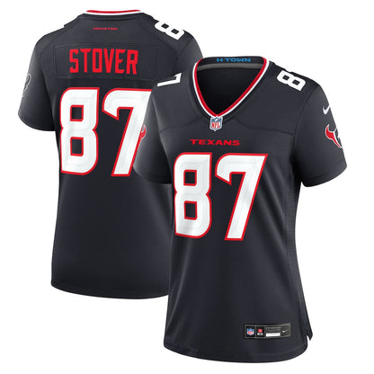 Cade Stover 87 Houston Texans Women's Game Jersey - Navy