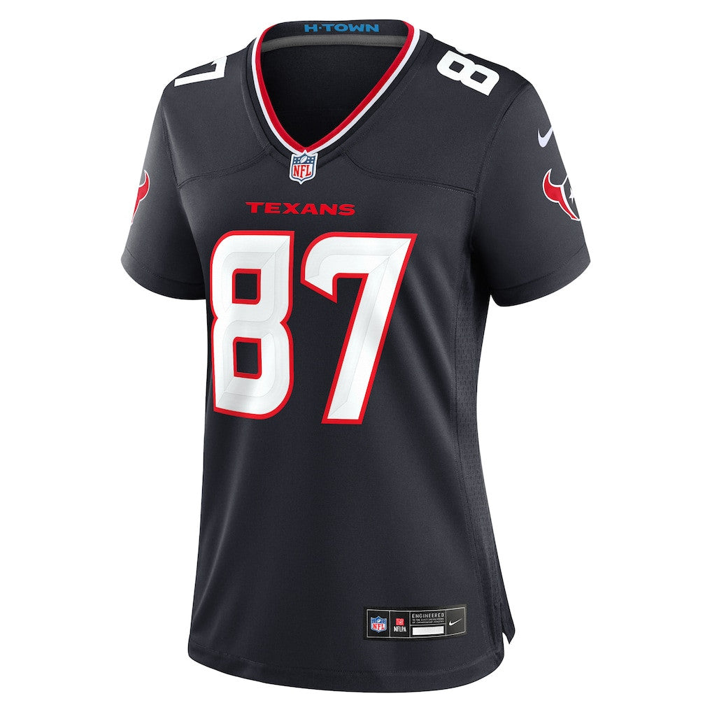 Cade Stover 87 Houston Texans Women's Game Jersey - Navy