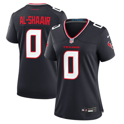 Azeez Al-Shaair 0 Houston Texans Women's Game Jersey - Navy