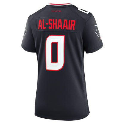 Azeez Al-Shaair 0 Houston Texans Women's Game Jersey - Navy