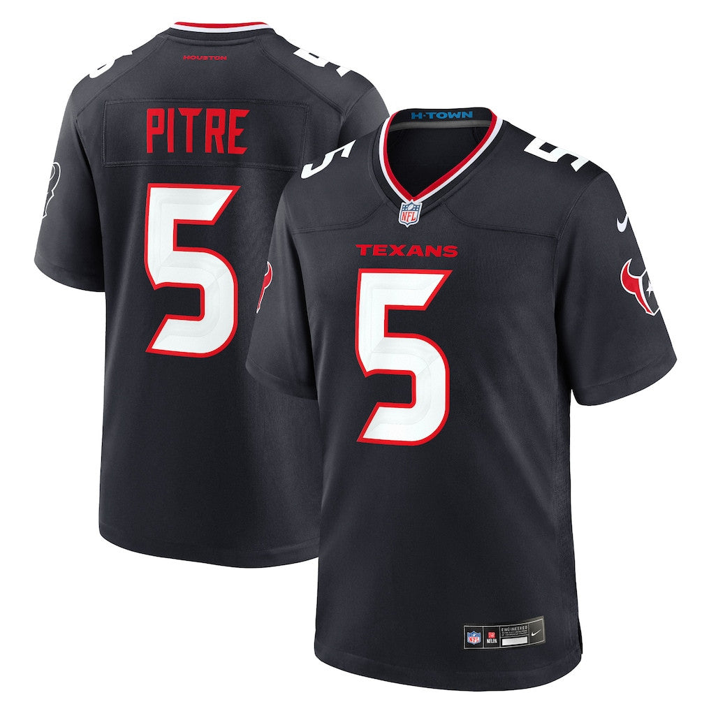 Jalen Pitre 5 Houston Texans Game Men Jersey - Navy