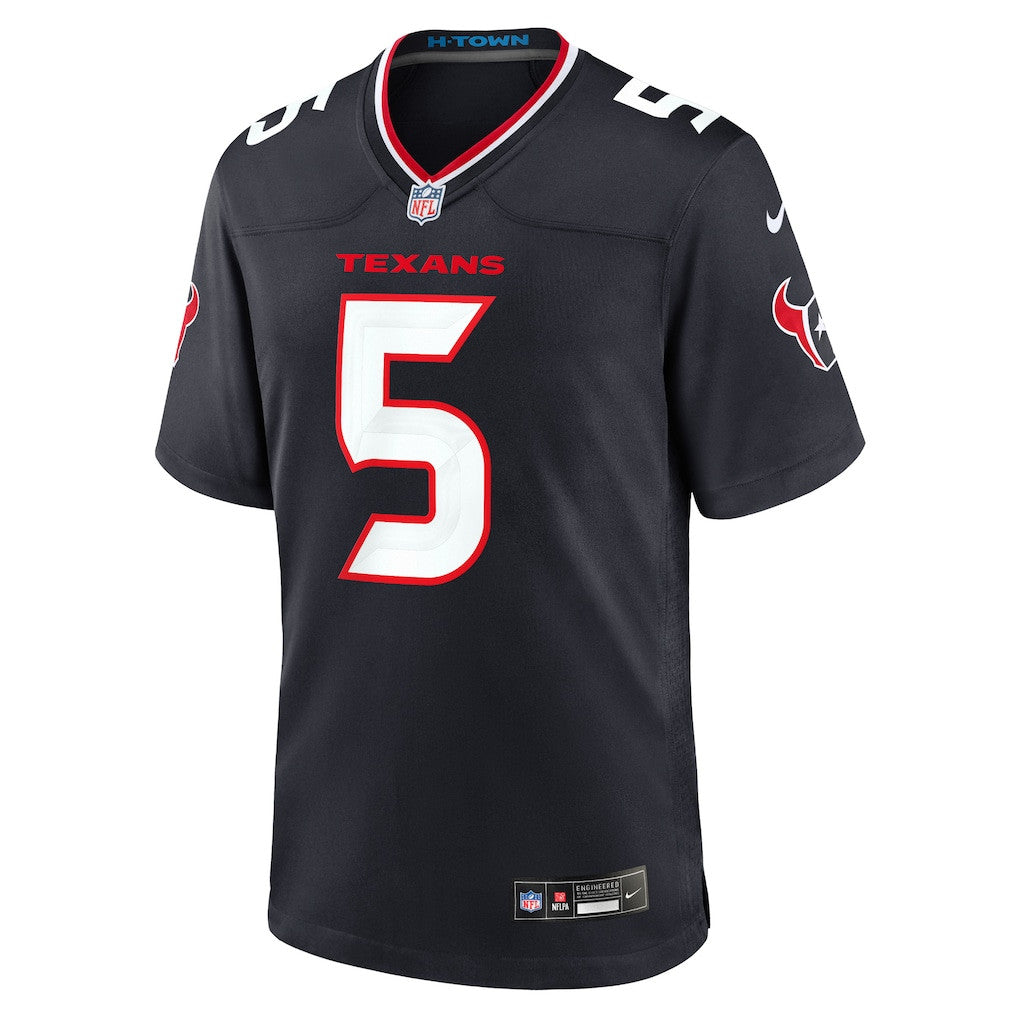 Jalen Pitre 5 Houston Texans Game Men Jersey - Navy