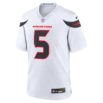 Jalen Pitre 5 Houston Texans Game Men Jersey - White