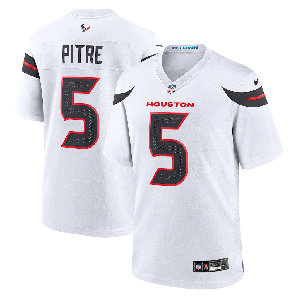 Jalen Pitre 5 Houston Texans Game Men Jersey - White