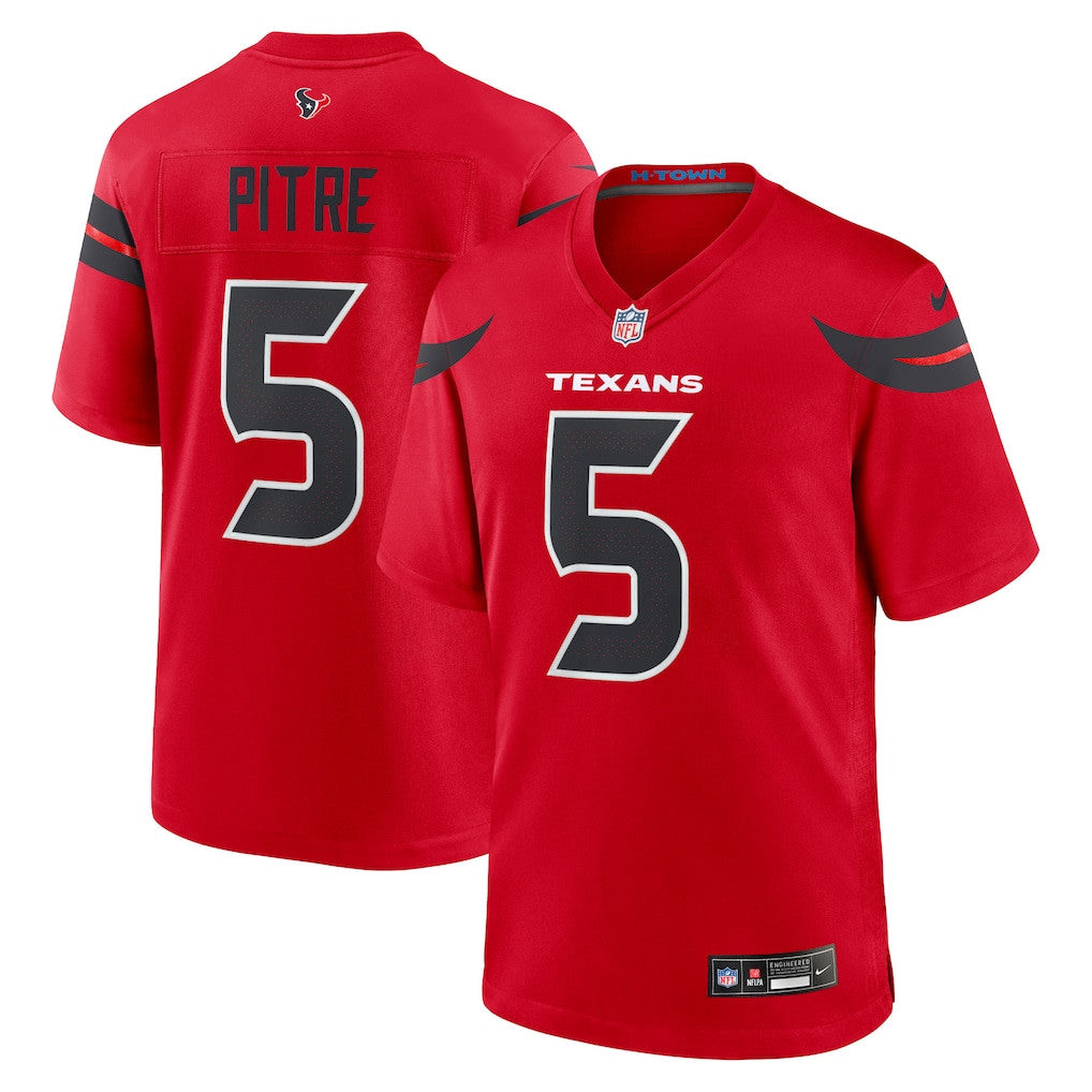 Jalen Pitre 5 Houston Texans Alternate Game Men Jersey - Red