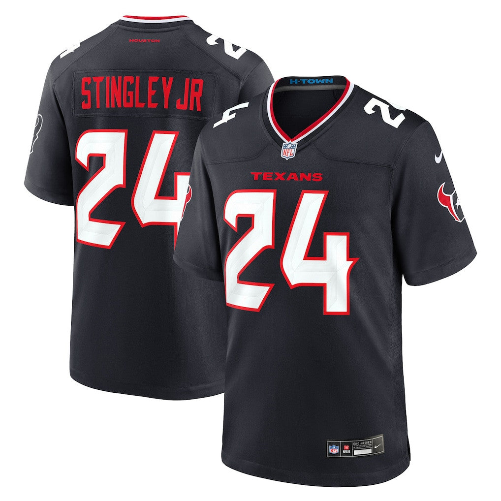Derek Stingley Jr. 24 Houston Texans Game Men Jersey - Navy