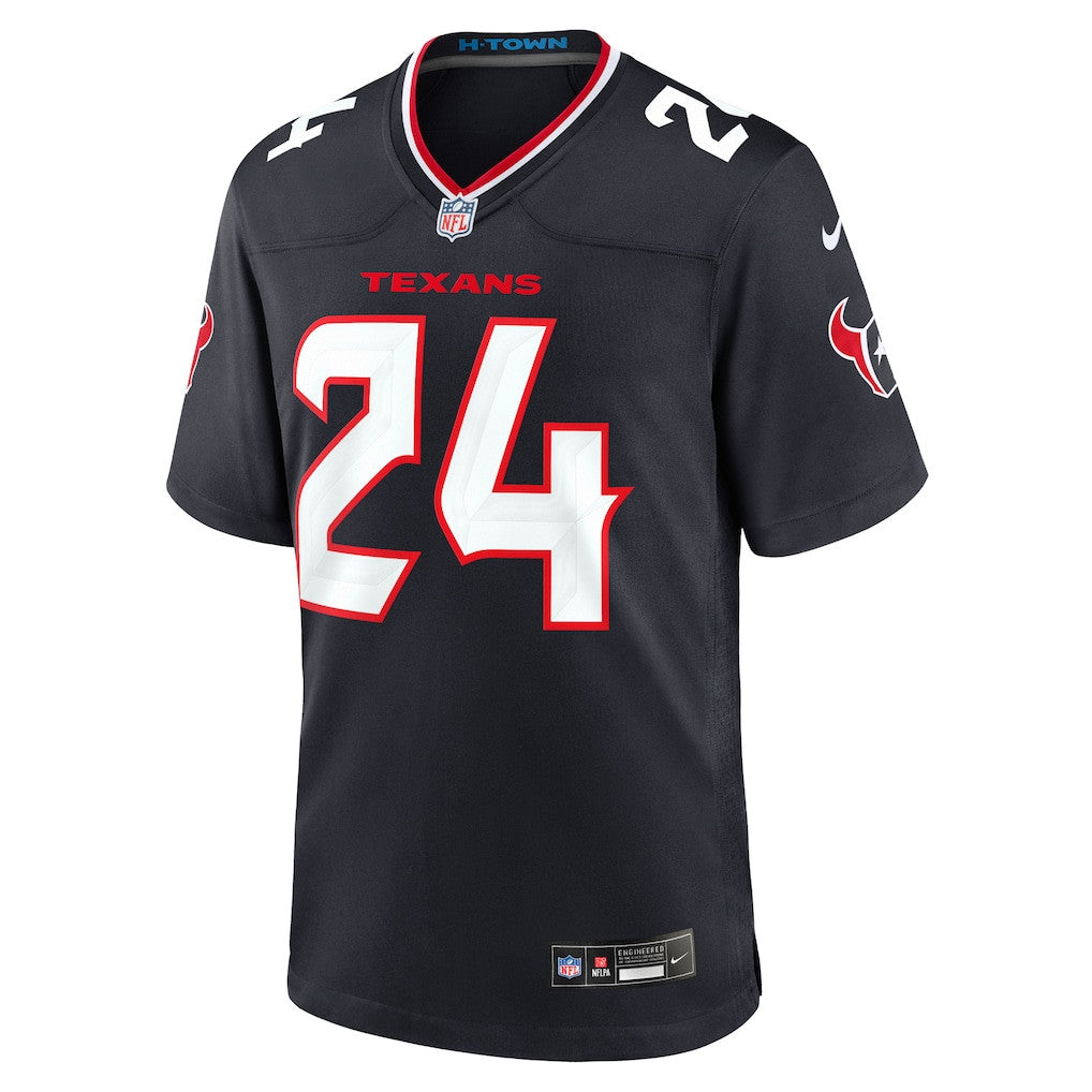 Derek Stingley Jr. 24 Houston Texans Game Men Jersey - Navy
