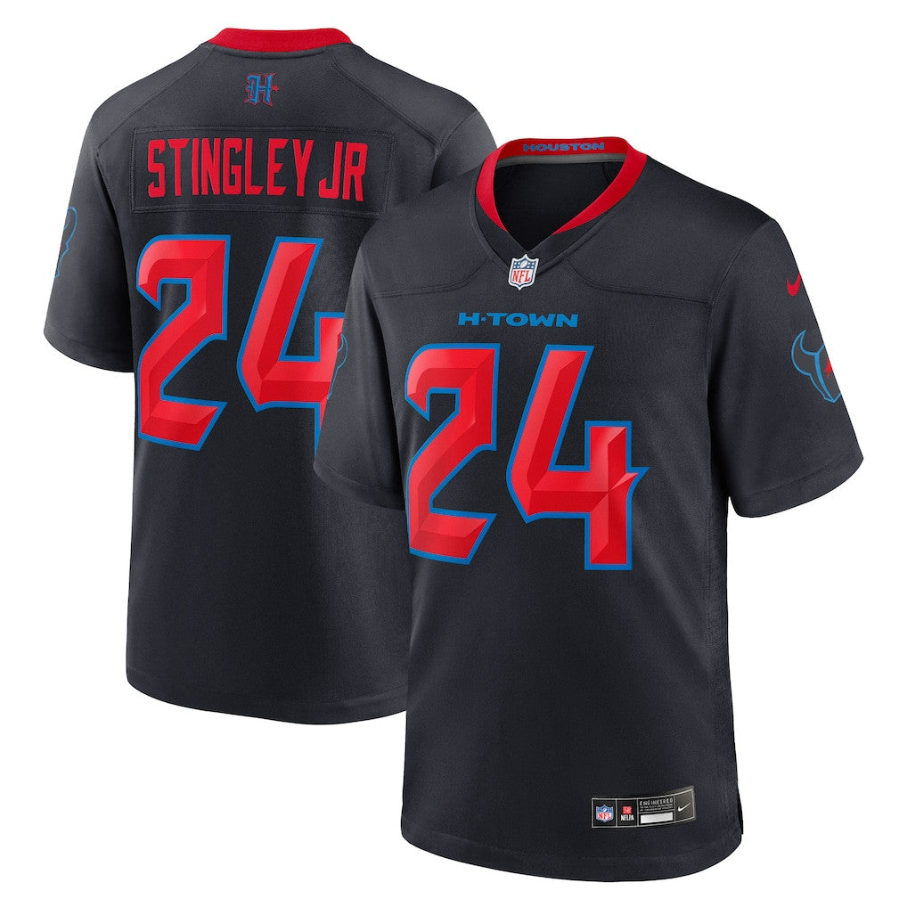 Derek Stingley Jr. 24 Houston Texans 2nd Alternate Game Men Jersey - Navy