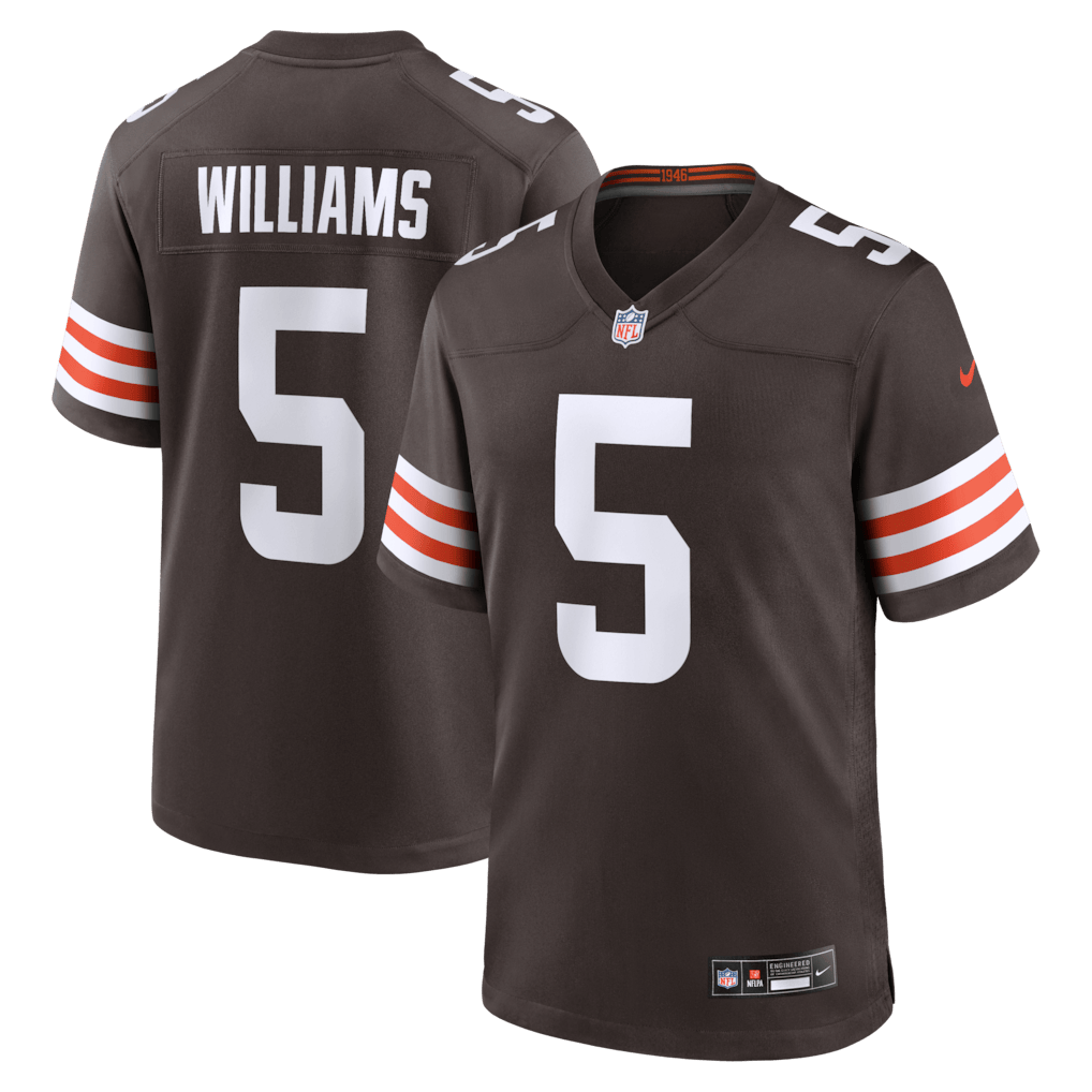 Quincy Williams 5 Cleveland Browns Team Game Men Jersey - Brown