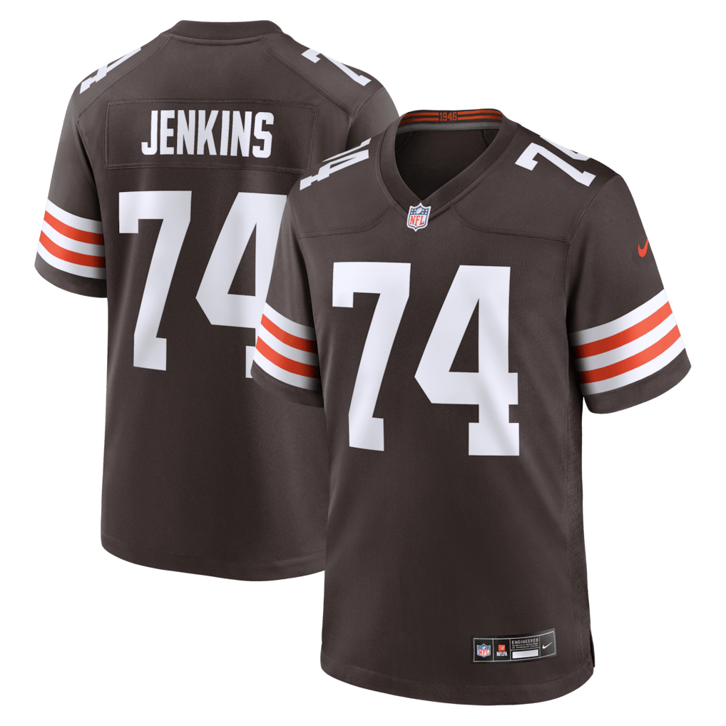 Elgton Jenkins 74 Cleveland Browns Team Game Men Jersey - Brown