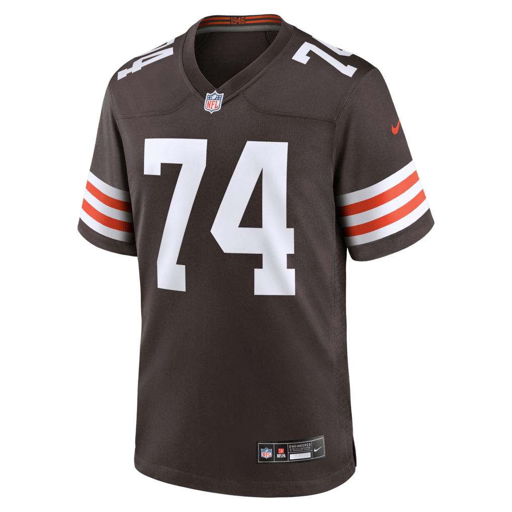 Elgton Jenkins 74 Cleveland Browns Team Game Men Jersey - Brown
