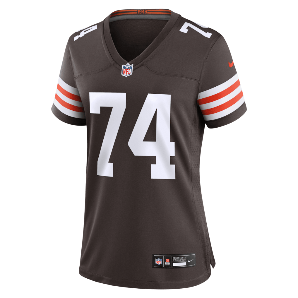 Elgton Jenkins 74 Cleveland Browns Women's Team Game Jersey - Brown
