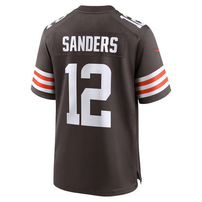 Shedeur Sanders 12 Cleveland Browns Team Game Men Jersey - Brown