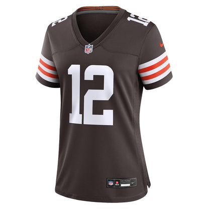 Shedeur Sanders 12 Cleveland Browns Women's Team Game Jersey - Brown