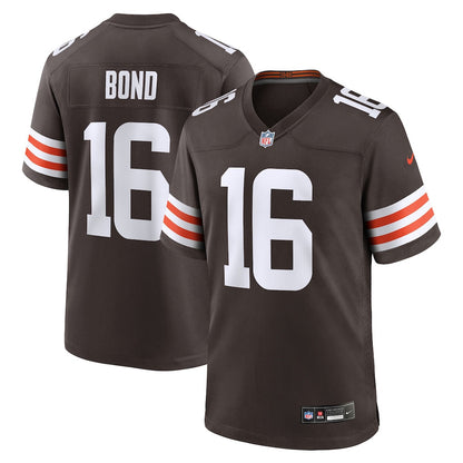 Isaiah Bond 16 Cleveland Browns Team Game Men Jersey - Brown