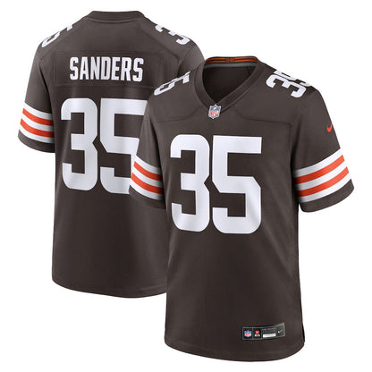 Raheim Sanders 35 Cleveland Browns Team Game Men Jersey - Brown