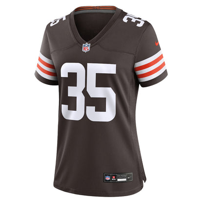 Raheim Sanders 35 Cleveland Browns Women's Team Game Jersey - Brown