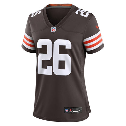 Myles Harden 26 Cleveland Browns Women's Team Game Jersey - Brown
