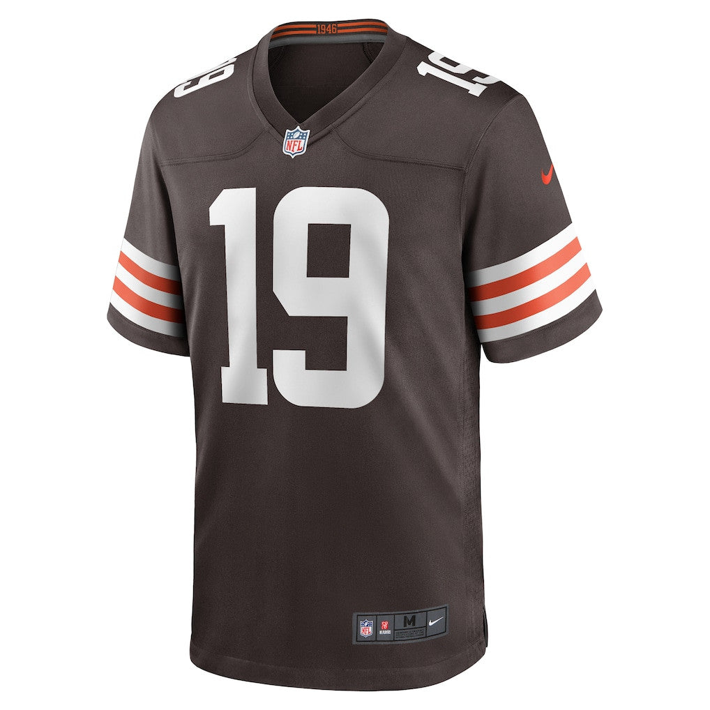 Cedric Tillman 19 Cleveland Browns Team Game Men Jersey - Brown