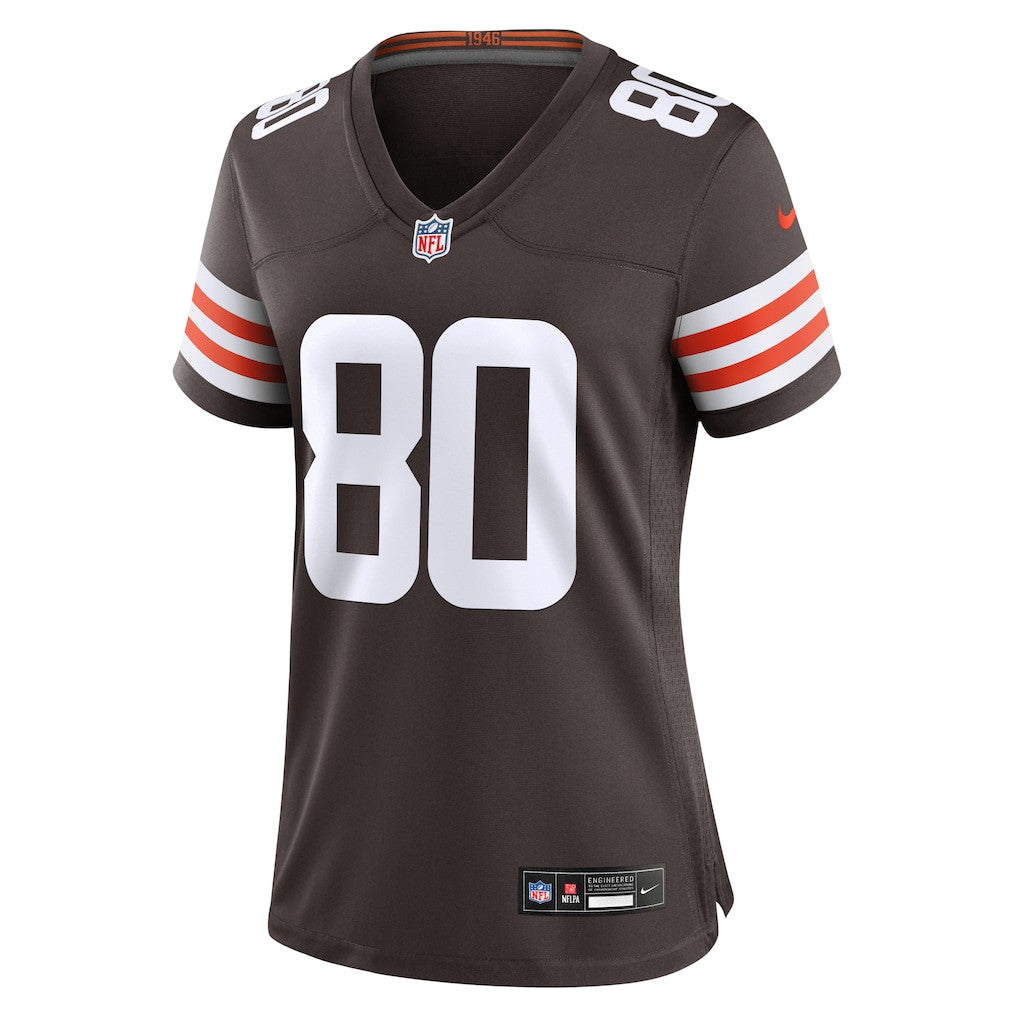 Jamari Thrash 80 Cleveland Browns Women's Team Game Jersey - Brown