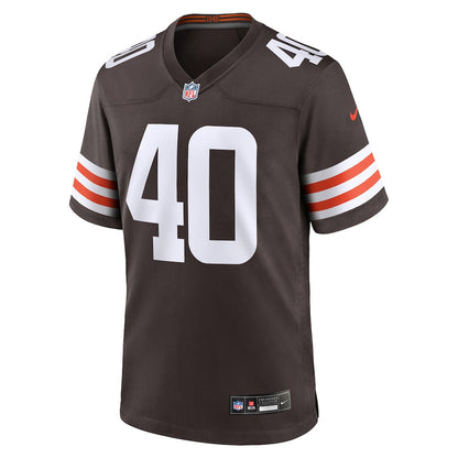 Nathaniel Watson 40 Cleveland Browns Team Game Men Jersey - Brown