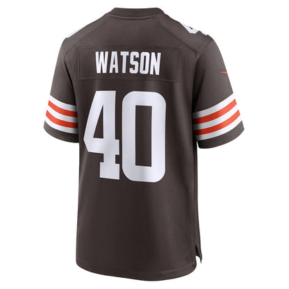 Nathaniel Watson 40 Cleveland Browns Team Game Men Jersey - Brown