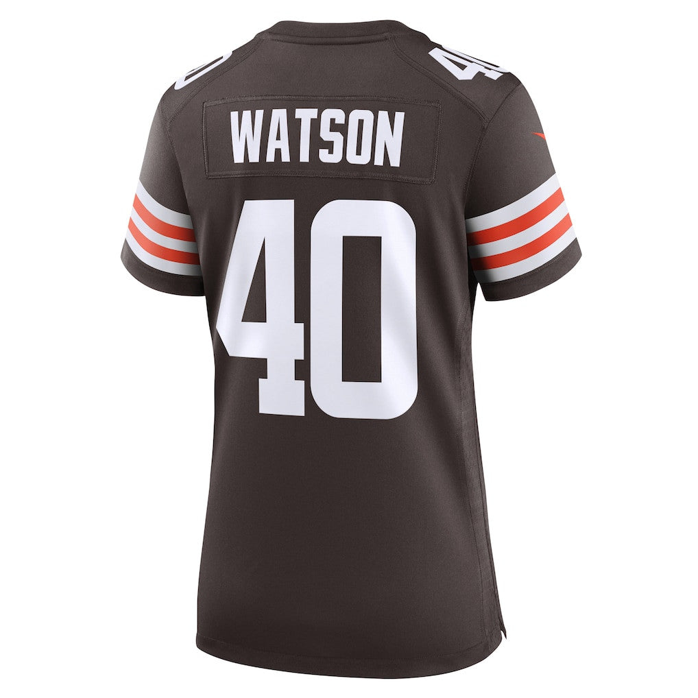 Nathaniel Watson 40 Cleveland Browns Women's Team Game Jersey - Brown