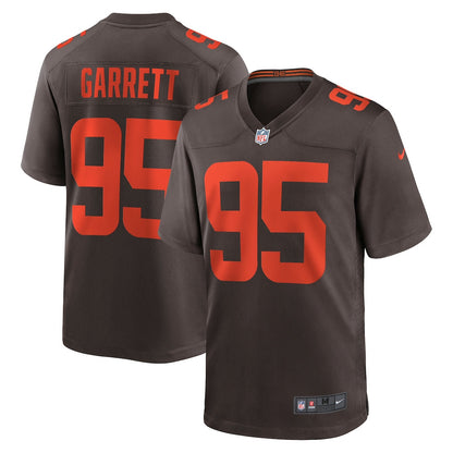 Myles Garrett 95 Cleveland Browns Alpha Dawg Game Men Jersey - Brown
