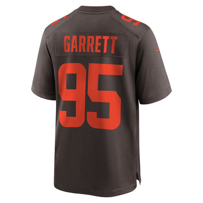 Myles Garrett 95 Cleveland Browns Alpha Dawg Game Men Jersey - Brown