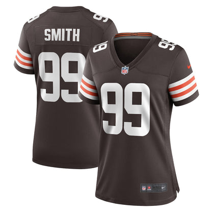 Za'Darius Smith 99 Cleveland Browns Women's Team Game Jersey - Brown