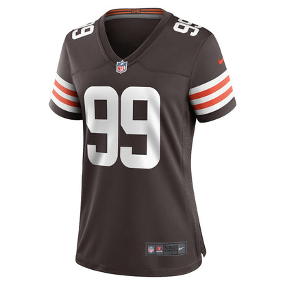 Za'Darius Smith 99 Cleveland Browns Women's Team Game Jersey - Brown