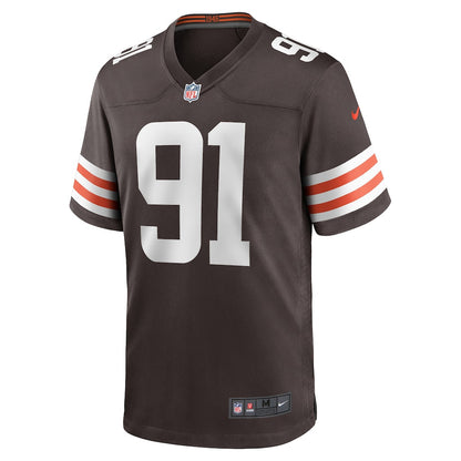 Alex Wright 91 Cleveland Browns Game Men Jersey - Brown