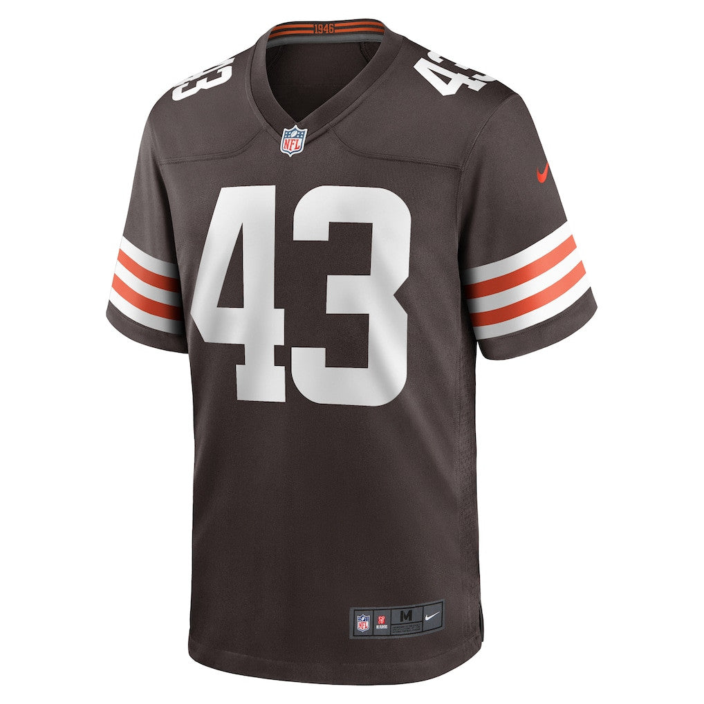 Mohamoud Diabate 43 Cleveland Browns Game Men Jersey - Brown