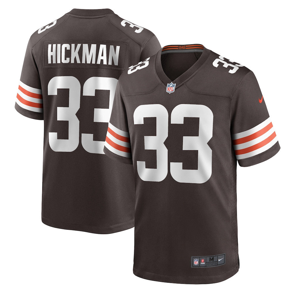 Ronnie Hickman 33 Cleveland Browns Game Men Jersey - Brown