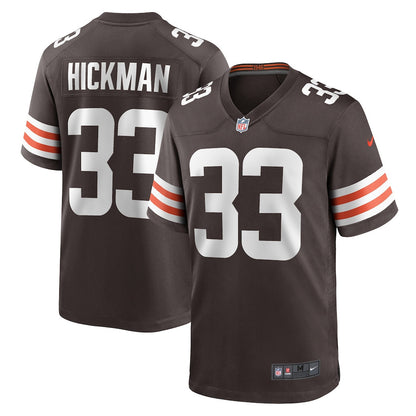 Ronnie Hickman 33 Cleveland Browns Game Men Jersey - Brown
