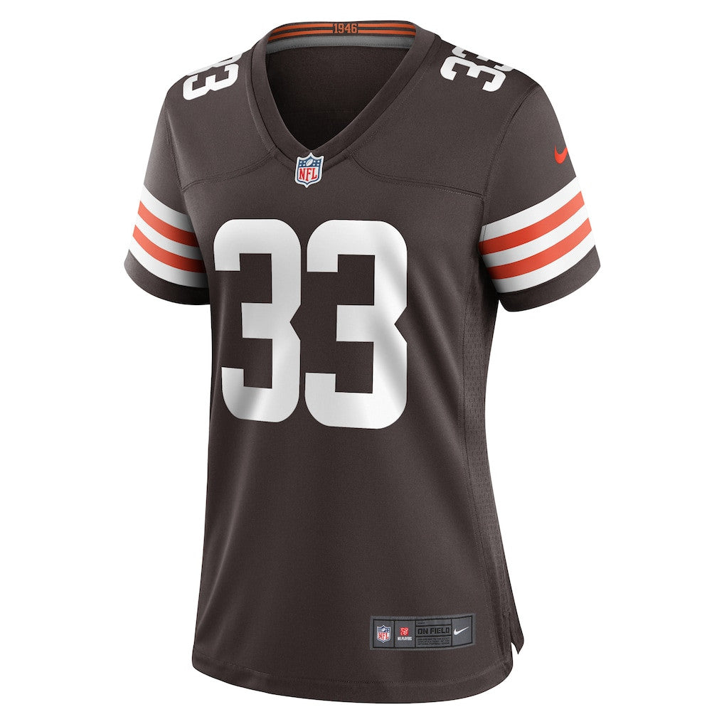 Ronnie Hickman 33 Cleveland Browns Women's Team Game Jersey - Brown