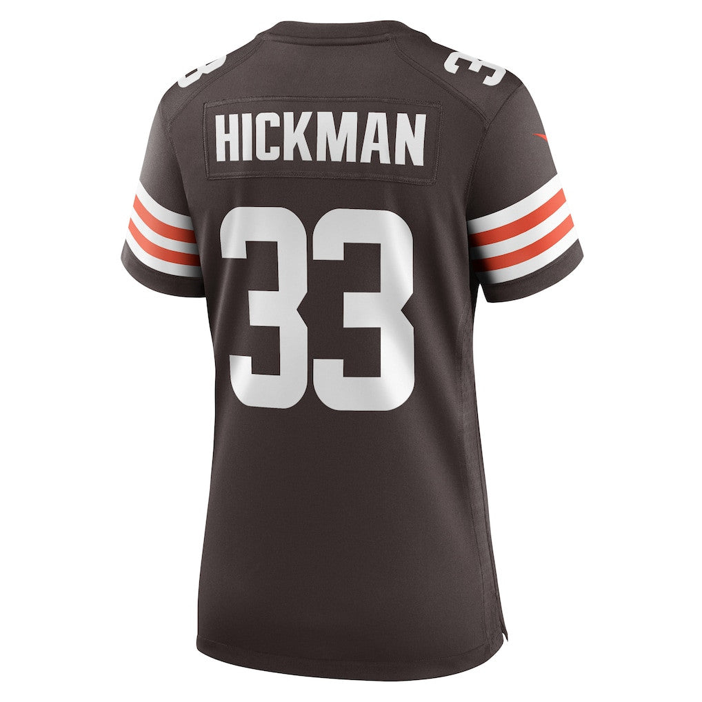 Ronnie Hickman 33 Cleveland Browns Women's Team Game Jersey - Brown